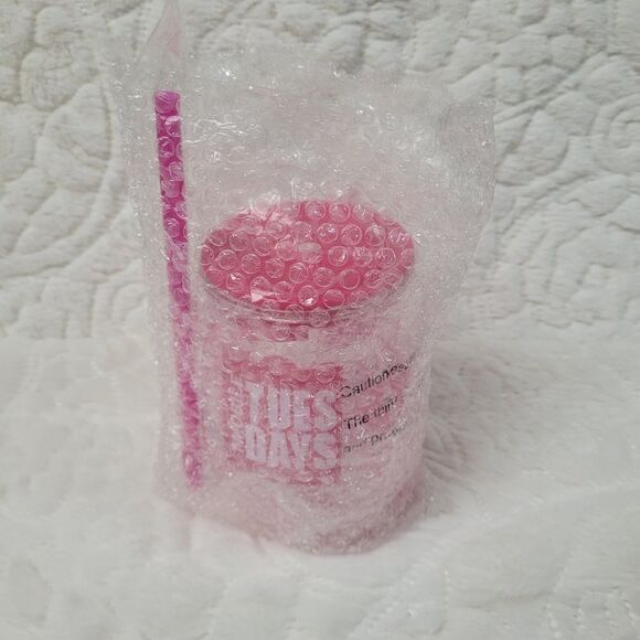 T-Mobile Tropical Tumbler Lid Straw Pink Tropical Palm Leaf Design Plastic New - Picture 4 of 7
